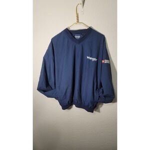 WRANGLER lrg western windbreaker 1990s sewn cowboy Tractor Supply Company logo